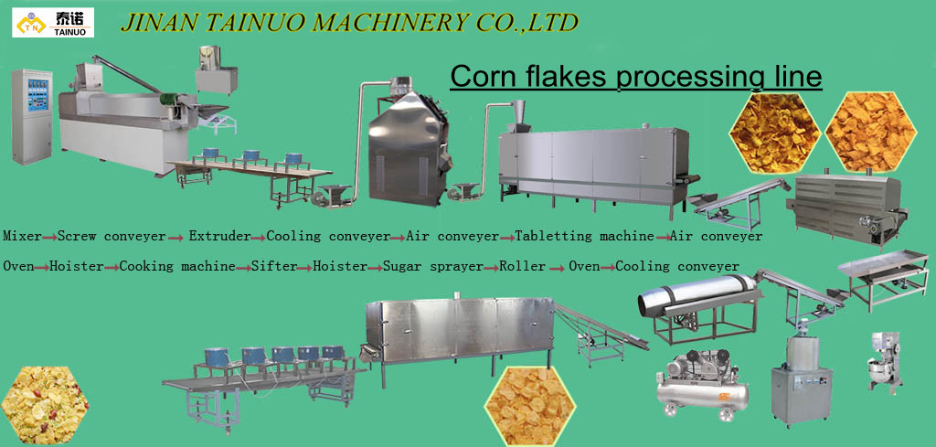Cereale da prima colazione/fiocchi di mais automatici pieni che fanno macchina