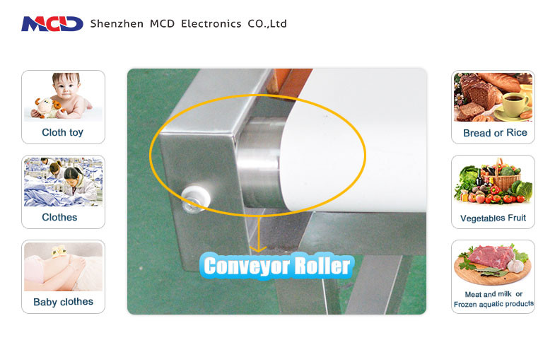 Metal detector magnetico elettronico del nastro trasportatore con l'allarme della lampada del cicalino